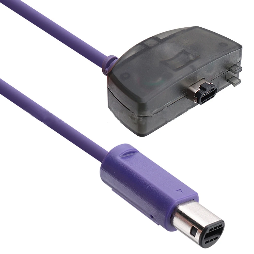 Cable de enlace de reproductor de 1,8 m, Cable de conexión para NGC a Gameboy Advance para cable GBA con luz indicadora - imagen 2