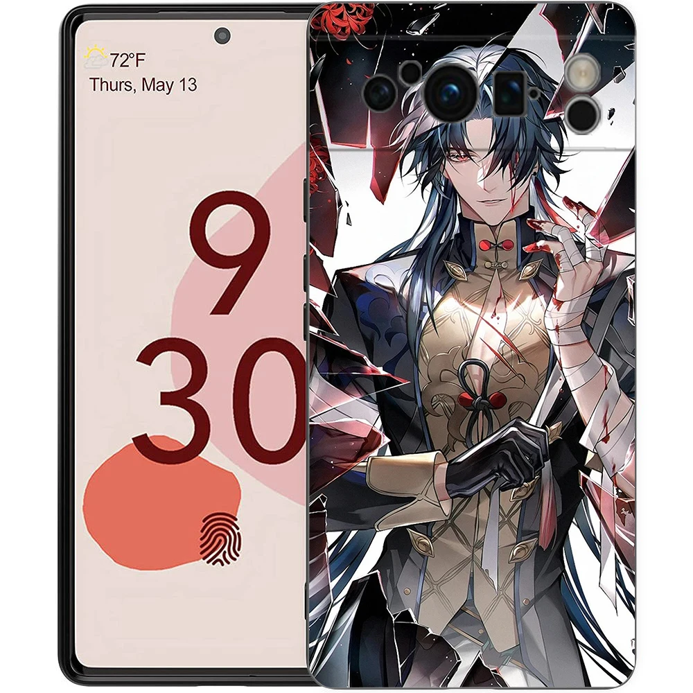 Honkai Star Rail-funda de silicona suave a prueba de golpes para Google Pixel 8, 7, 6 Pro, 6A, 7A, 5G, TPU, color negro - imagen 5
