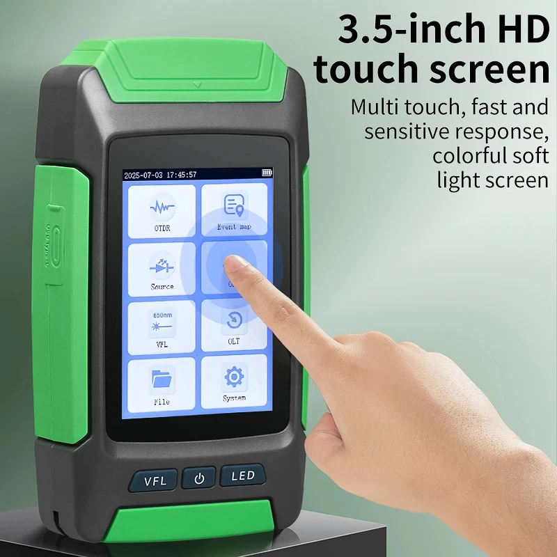 AUA-68 OTDR 80KM 1310/1550nm 24/22dB probador de Cable de fibra óptica prueba de pérdida óptica reflectómetro de dominio de tiempo óptico con VFL OPM - imagen 3