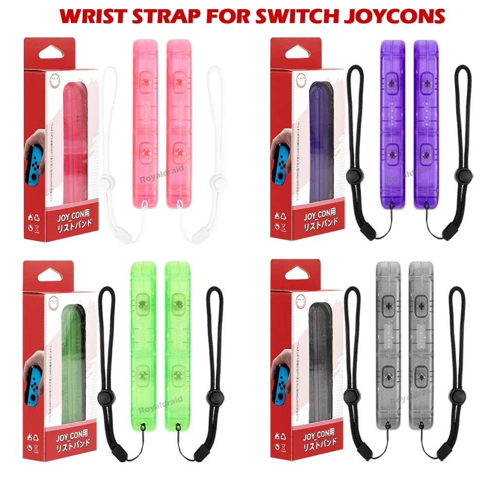 Nuevo colorido para Nintendo Switch JoyCons correa de muñeca de Color transparente para NS Switch/OLED Joycons controlador accesorios de juego