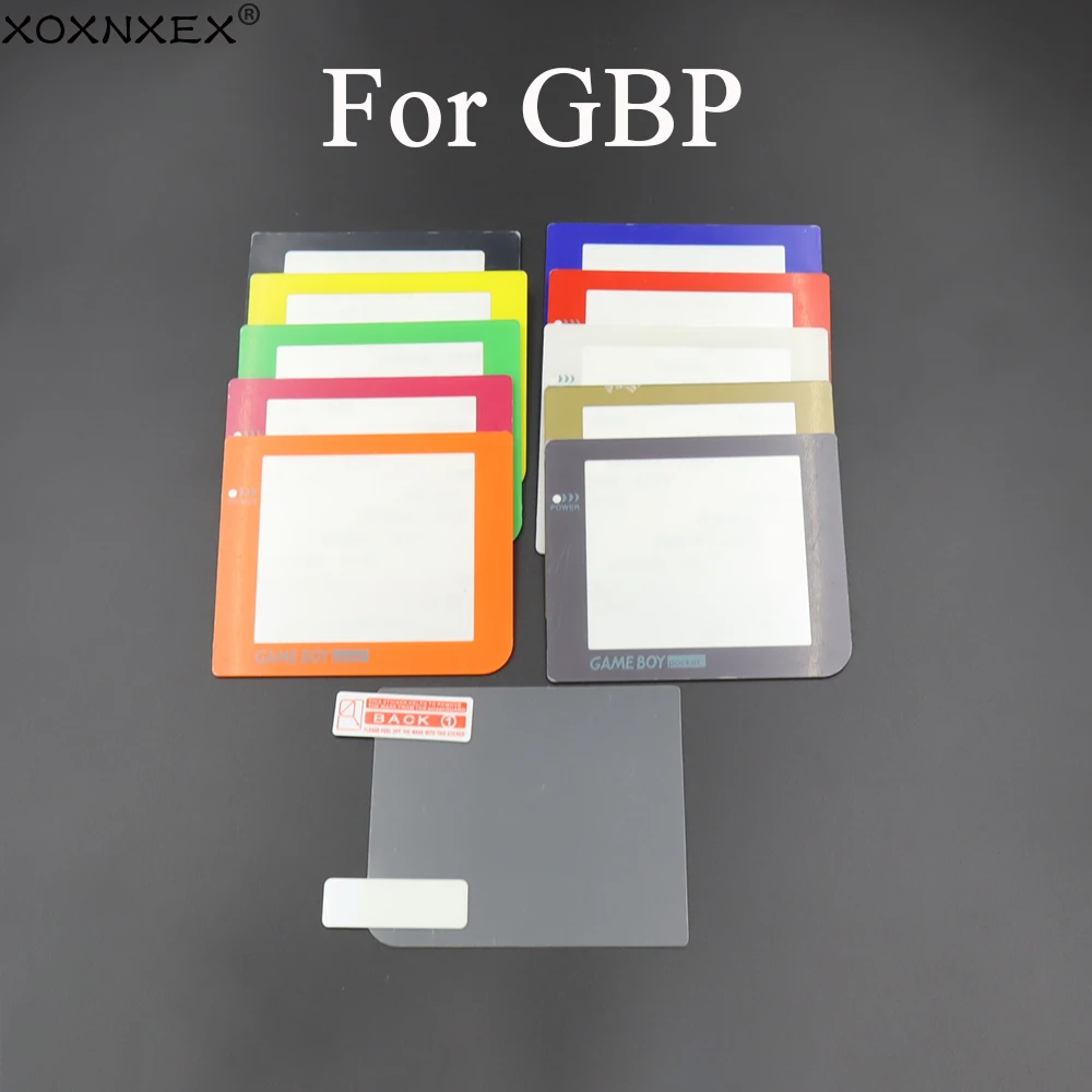 XOXNXEX 1/5 juegos para GBP película protectora de pantalla y pantalla de plástico para piezas de reparación de consola GBP