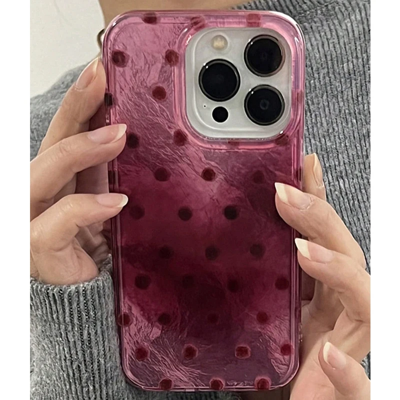 Funda de teléfono con patrón de vórtice y puntos circulares con purpurina degradada bonita para iPhone 16 15 14 13 12 11 Pro Max XS XR X 7 8 Plus, funda suave - imagen 2