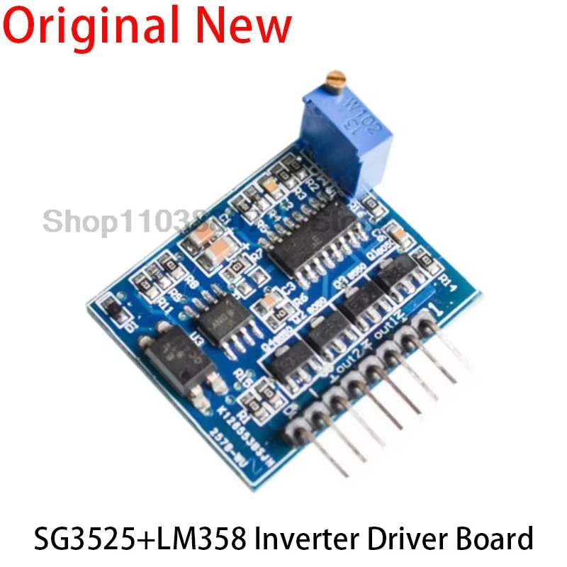 Placa controladora del inversor SG3525 plus LM358, máquina de alta frecuencia, tótem de alta corriente, frecuencia ajustable (12V24V), 5 uds.