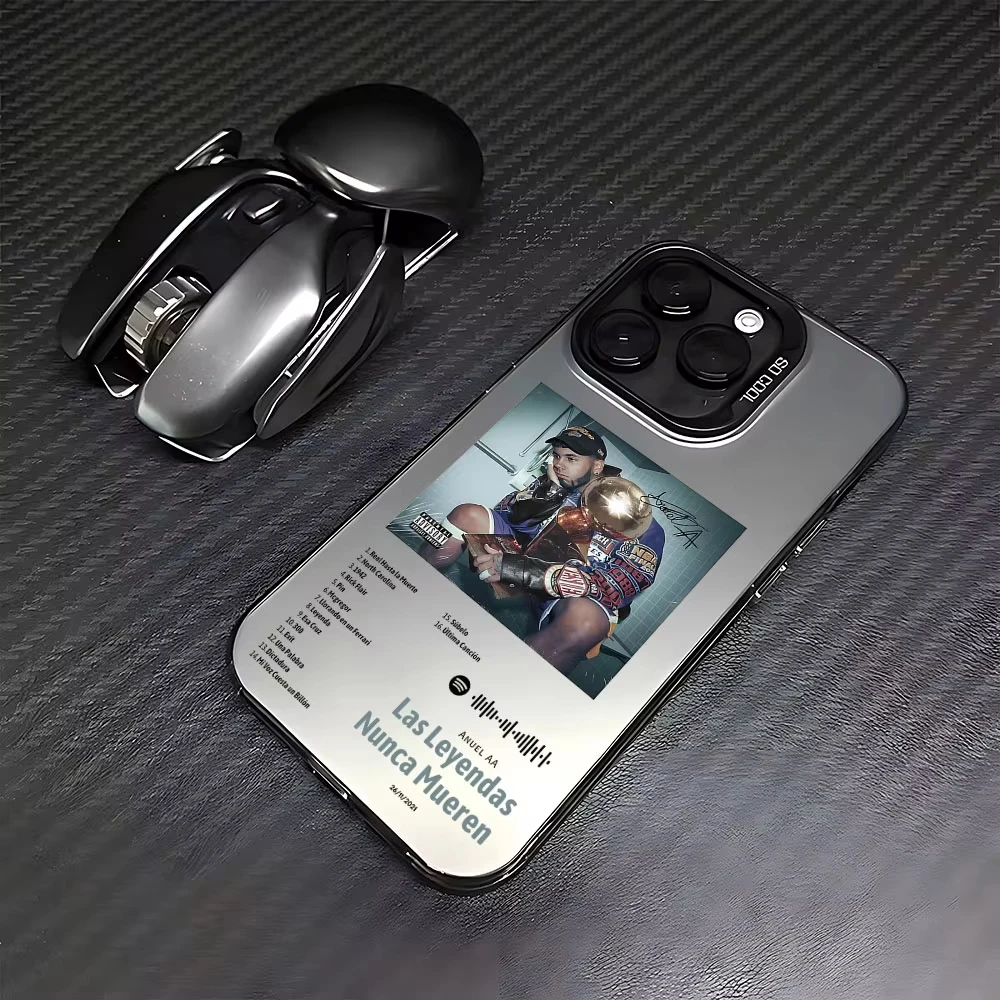 Anuel AA rapero funda de teléfono con revestimiento en caliente para iPhone 17 Pro 16 15 14 13 12 11 Pro Max 16 Plus 16E 17 Air contraportada a prueba de golpes - imagen 5