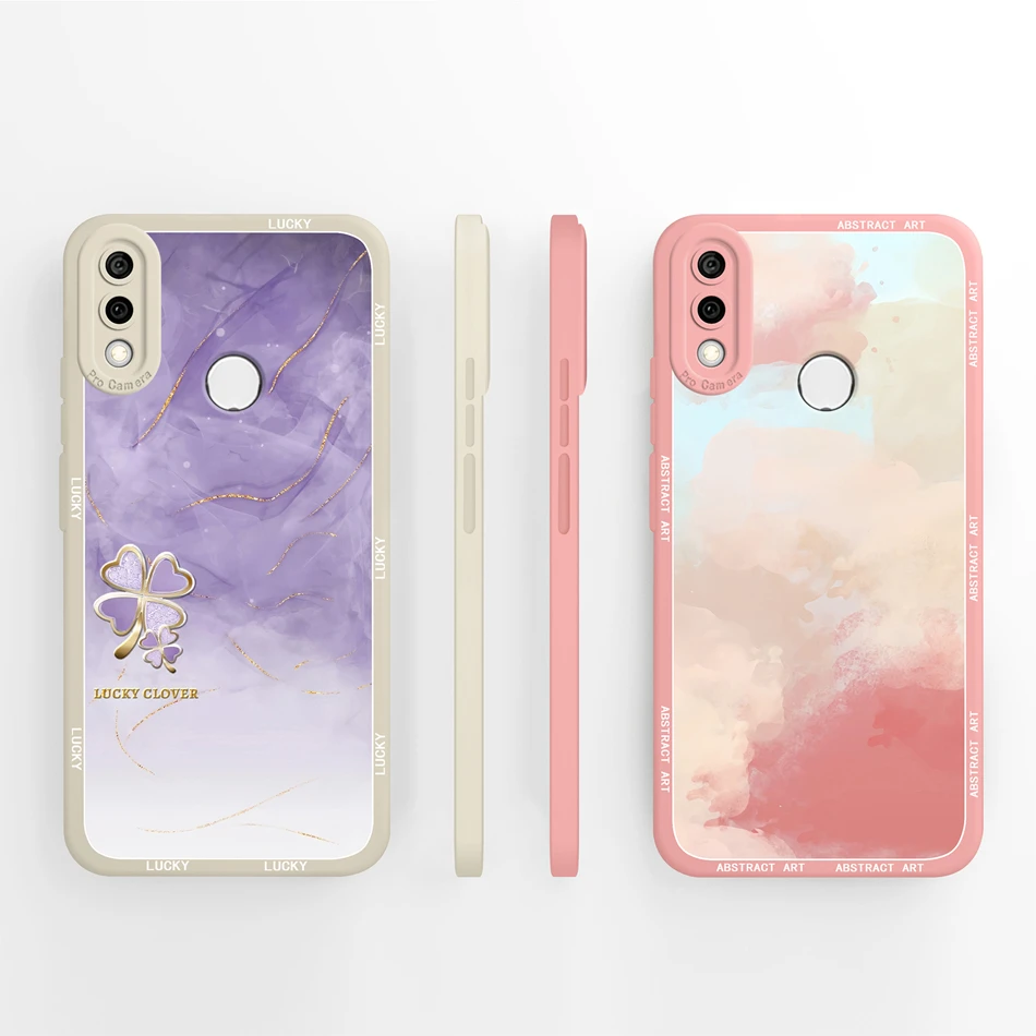 Para Huawei Y7 Pro Y7P Y7A Y7 Prime funda estilo estético cubierta de silicona líquida suave para Huawei Y 7 protección de cámara carcasa de teléfono - imagen 3