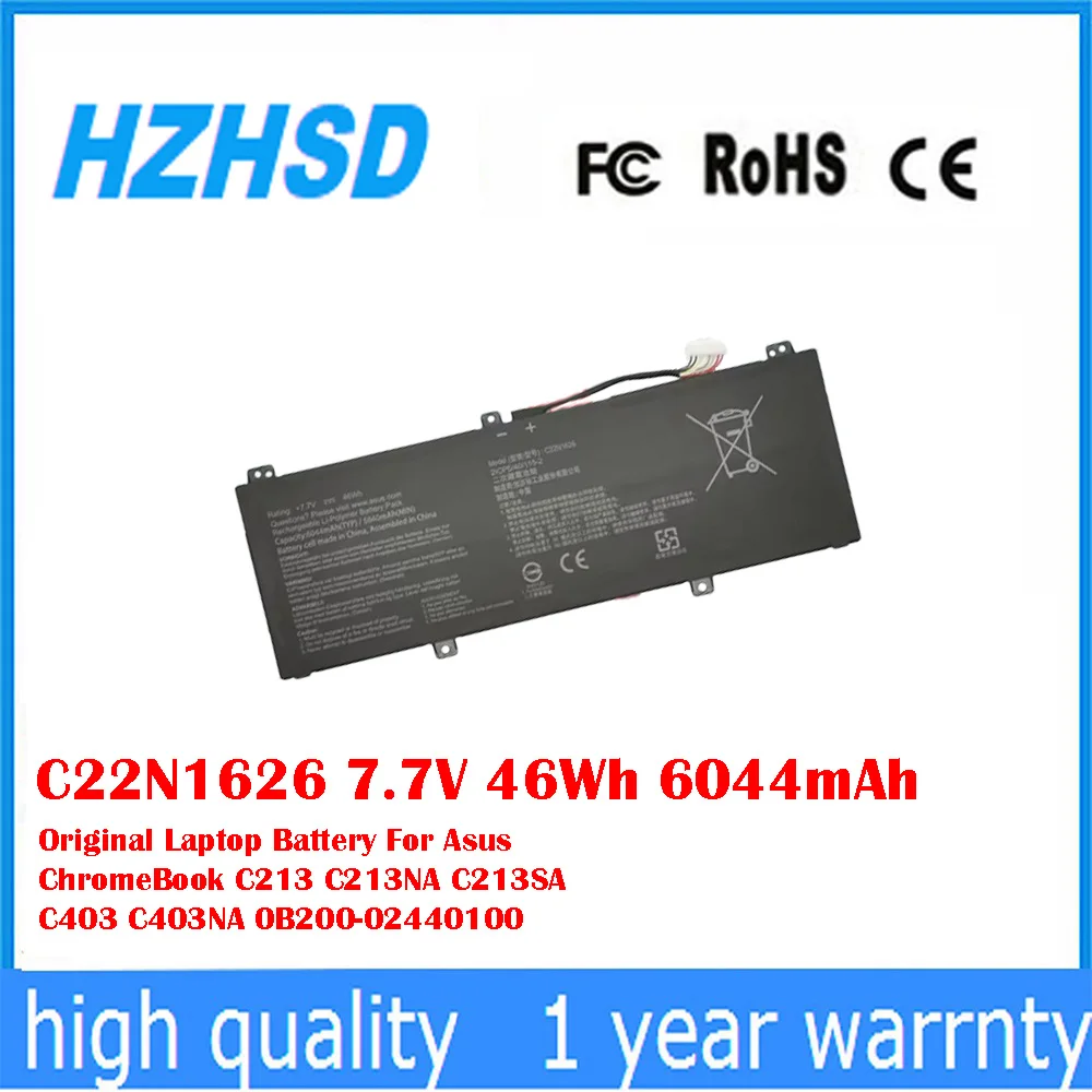 C22N1626 7,7 V 46Wh 6044mAh batería Original del ordenador portátil para Asus ChromeBook C213 C213NA C213SA C403 C403NA 0B200- 02440100
