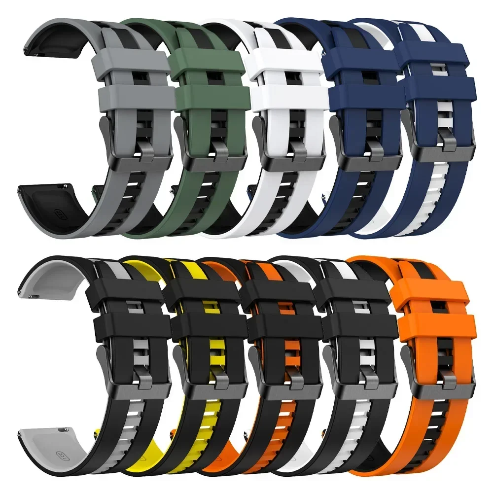 Correa de reloj de 20mm y 22mm para TicWatch Pro 3, banda de silicona Ultra, GPS/LTE para Ticwatch GTX S2 E2 E3 GTH/GTW, pulsera deportiva - imagen 3