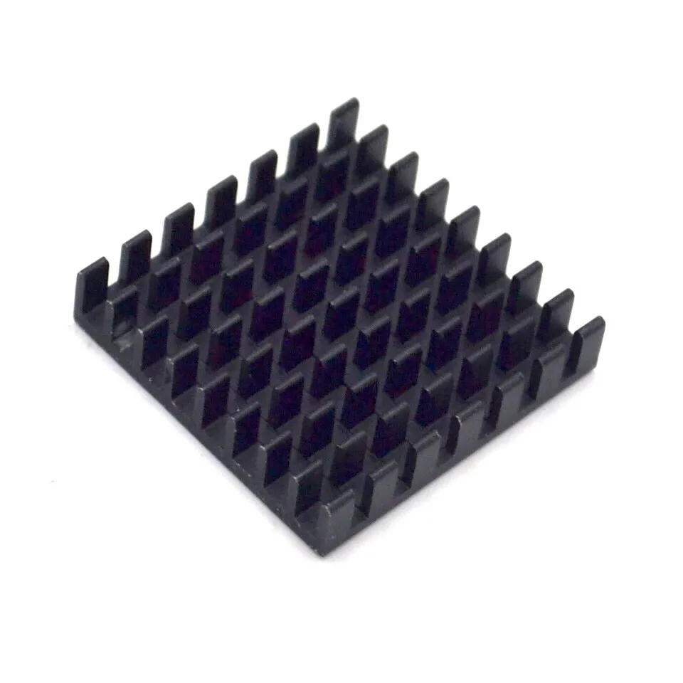 Disipador de calor de 50 piezas, radiador de alta calidad de 28x28x6MM (ranura rota negra) - imagen 2