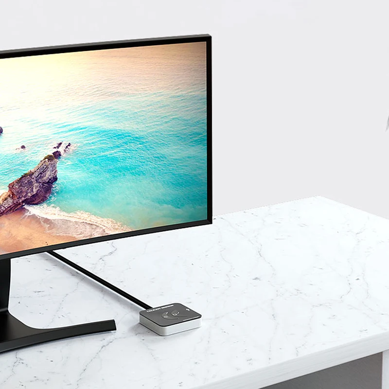 TEUCER-Interruptor de escritorio para ordenador, placa base con USB 3,0, botón de encendido y apagado externo, Cable de extensión para casa y oficina, KG-03 - imagen 2