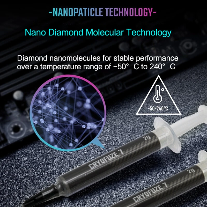 Cooler Master-pasta térmica de CPU de alta calidad, disipador de calor de grasa de silicona de 14W/mk 2g/4g para CPU GPU Chipset, refrigeradores de refrigeración para portátil - imagen 3