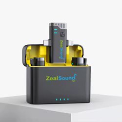 Zealsound Micrófono lavalier inalámbrico solapa iPhone Android