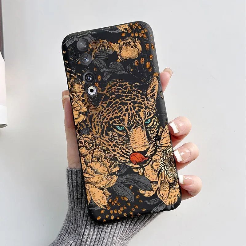 Para Honor 90 Funda REA-NX9 Linda Funda de teléfono con diseño de gato negro de dibujos animados Funda de silicona suave TPU Funda para Honor 90 Pro parachoques - imagen 4