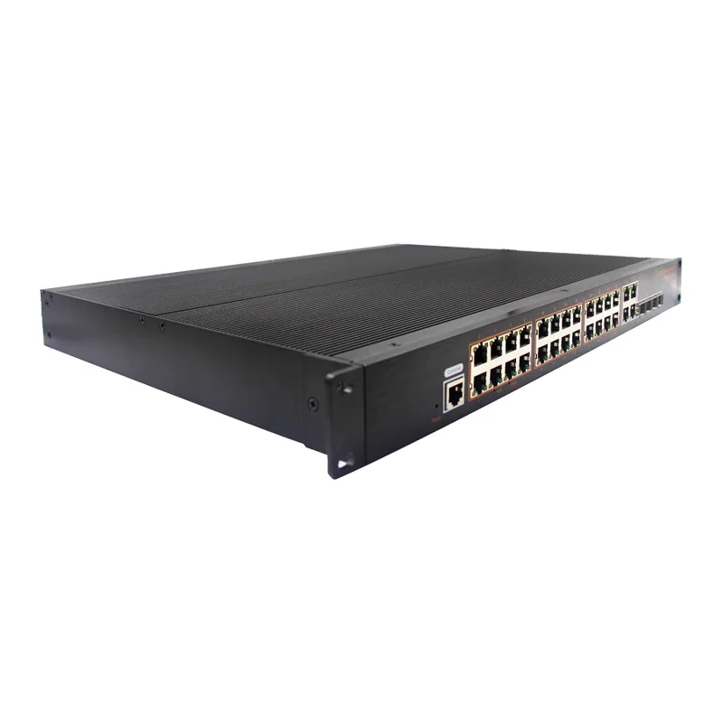 JT-COM-POE de grado industrial gestionado L2, con puertos de ranura RJ45 de 24x1000M y puertos combinados TP/SFP de 4x1000M - imagen 2