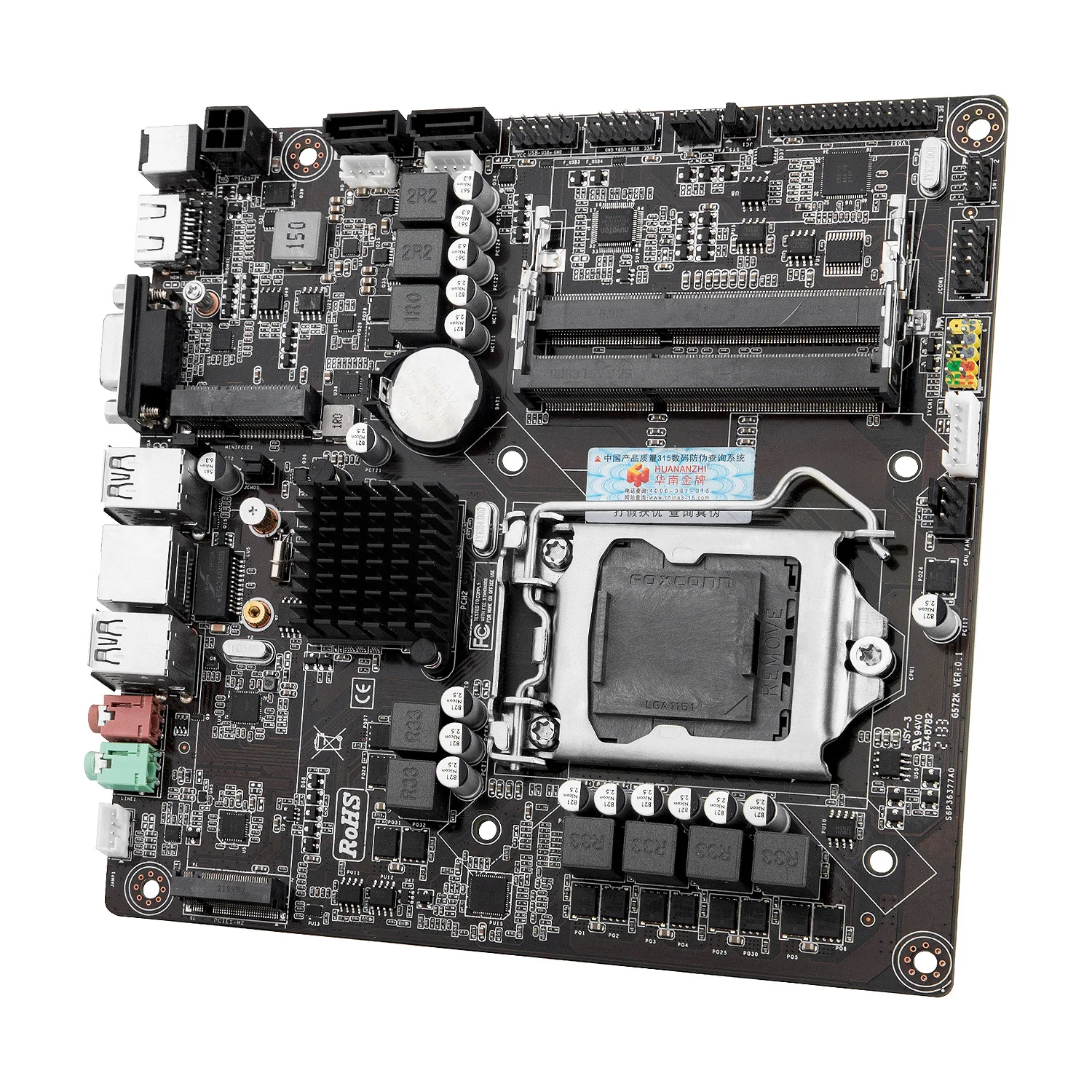 HUANANZHI-placa base B250M I ITX, Intel LGA 1151, compatible con 6/7/8/9 generación DDR3 1866 1600 1333 M.2 SATA3.0 USB3.0 VGA - imagen 3
