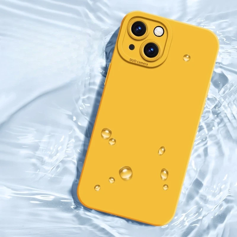 Fundas de silicona líquida para protección de cámara para iPhone 17 Air 16 16e 15 14 Pro Max Funda de silicona suave - imagen 3