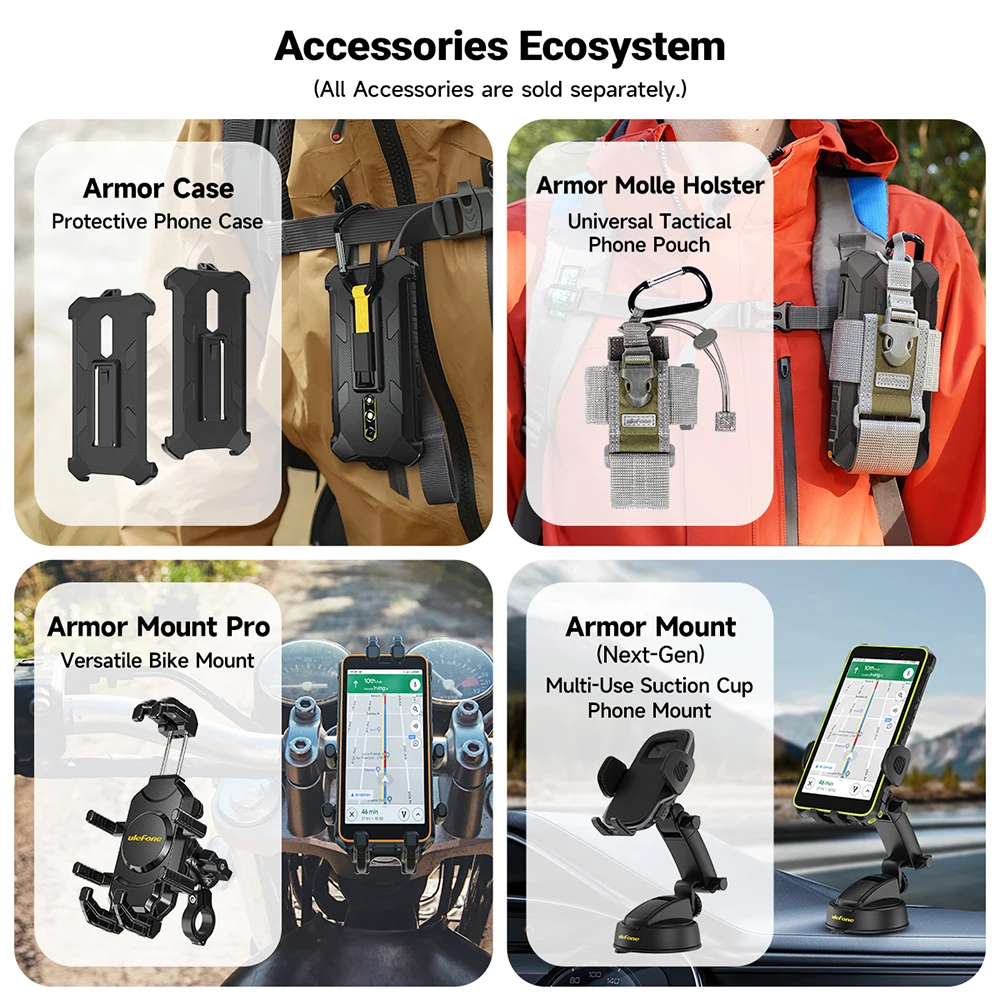 【Estreno mundial】Ulefone RugKing 2 Pro, teléfono resistente con IA, Android 15, 4G, 128 GB de ROM, resistente al agua, NFC, pantalla de 5,45", 4G global, batería de 4550 mAh - imagen 5