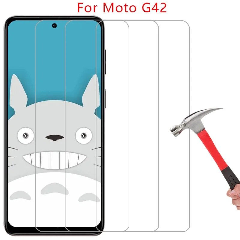 Protector de pantalla para motorola moto g42 protector de vidrio templado en motog42 motog g 42 42g 5g película motorolag42 motorol mot mto