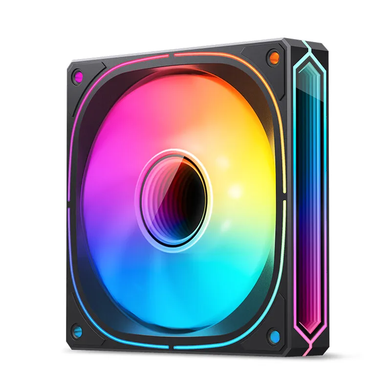 Jonsbo-ventilador de refrigeración de CPU FR-505B, dispositivo de ventilación de 120mm, 5V, 3 pines, ARGB, adelante/atrás, carcasa de PC, PWM, FR-505 - imagen 5
