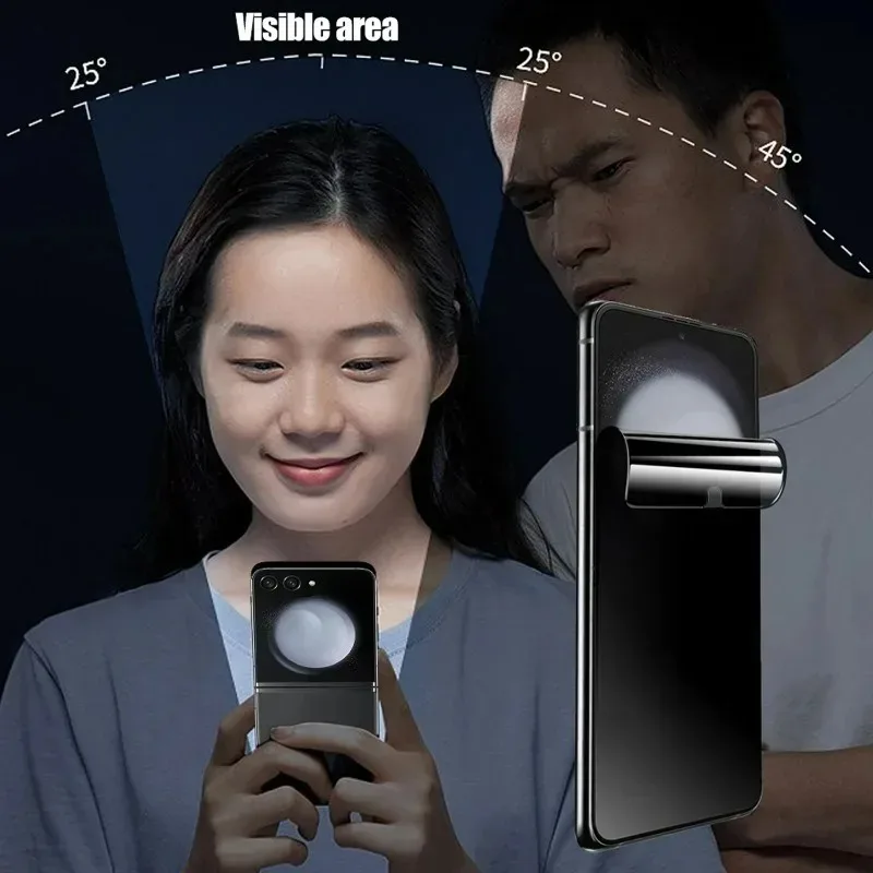 Protector de pantalla 9 en 1 para Samsung Galaxy Z Flip 7, película de hidrogel antipeep, películas protectoras de cámara HD de vidrio templado para ZFlip7 - imagen 3