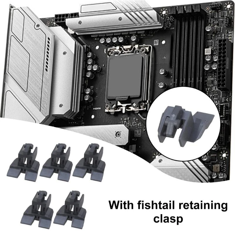 Placa base de ordenador de escritorio, 5 uds., 164 pines con Clip de fijación de cola de pez, ranura para tarjeta gráfica PCIE 16x, enchufe Pcie X16 - imagen 3