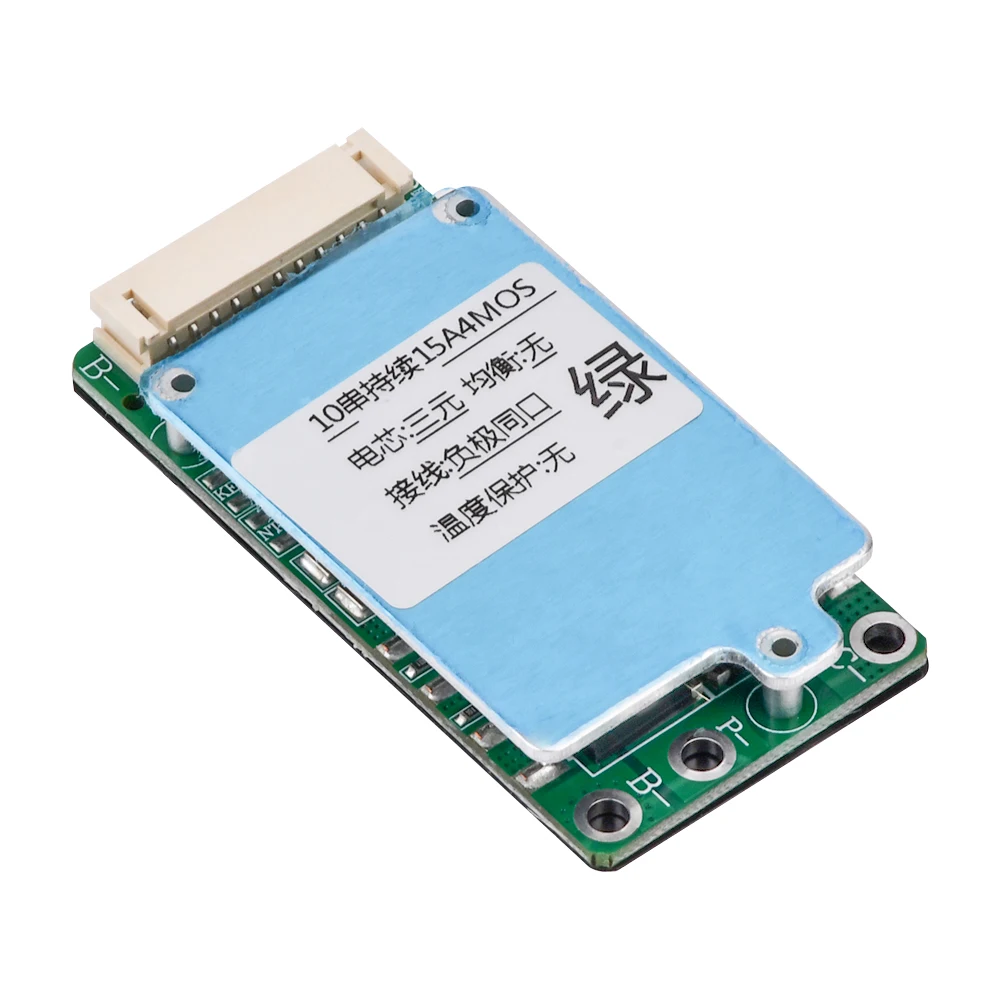 10S 36V 15A Li-ion Cell 18650 protección de batería BMS PCB Board con función de equilibrio para Ebike Escooter - imagen 2