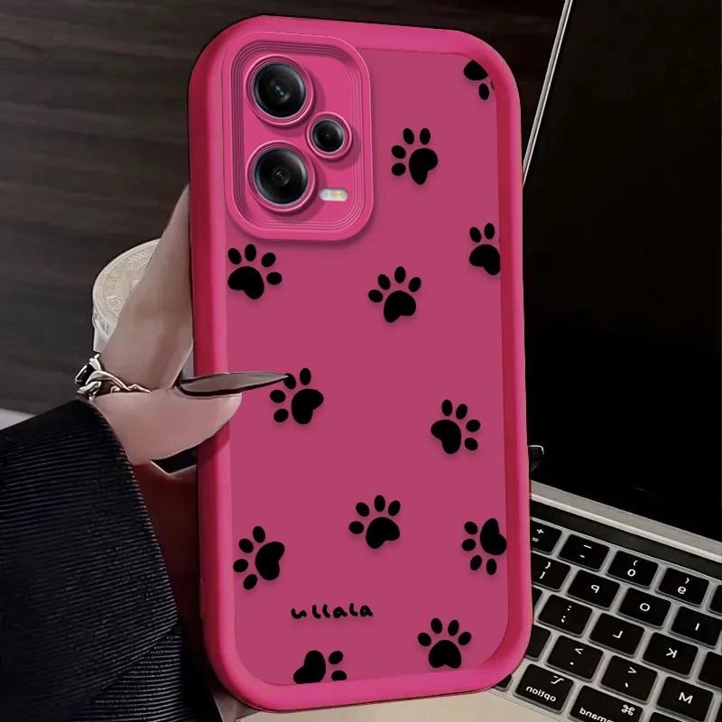 Funda de silicona Lovely Line Cat Dog para Xiaomi Redmi Note 13 12 11 Pro Plus 4G 5G 12S 11S 10S 10 9S Redmi 14C 13C 12C A3 12 Etui - imagen 5