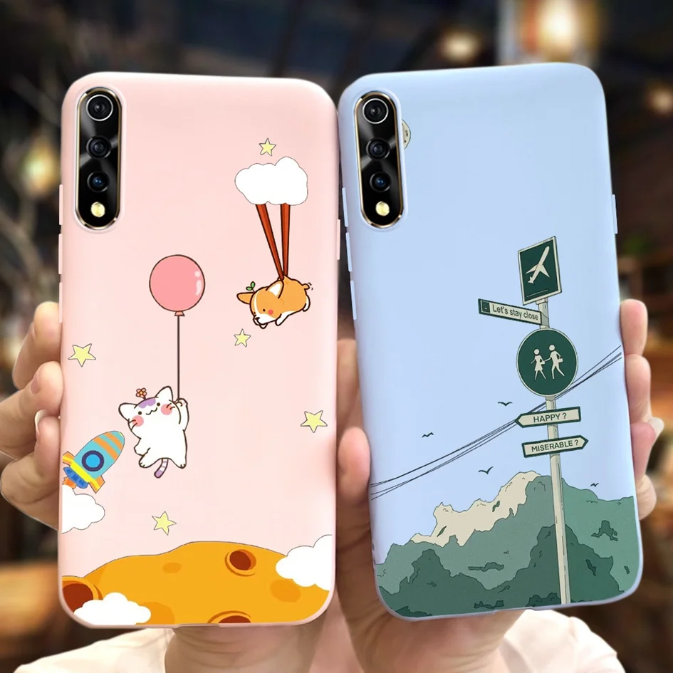 Funda trasera delgada de silicona suave para Vivo S1, carcasa a prueba de golpes, patrón de moda, Protector para Vivo Y7s, V17 Neo 1907 V1907 V1913A - imagen 4