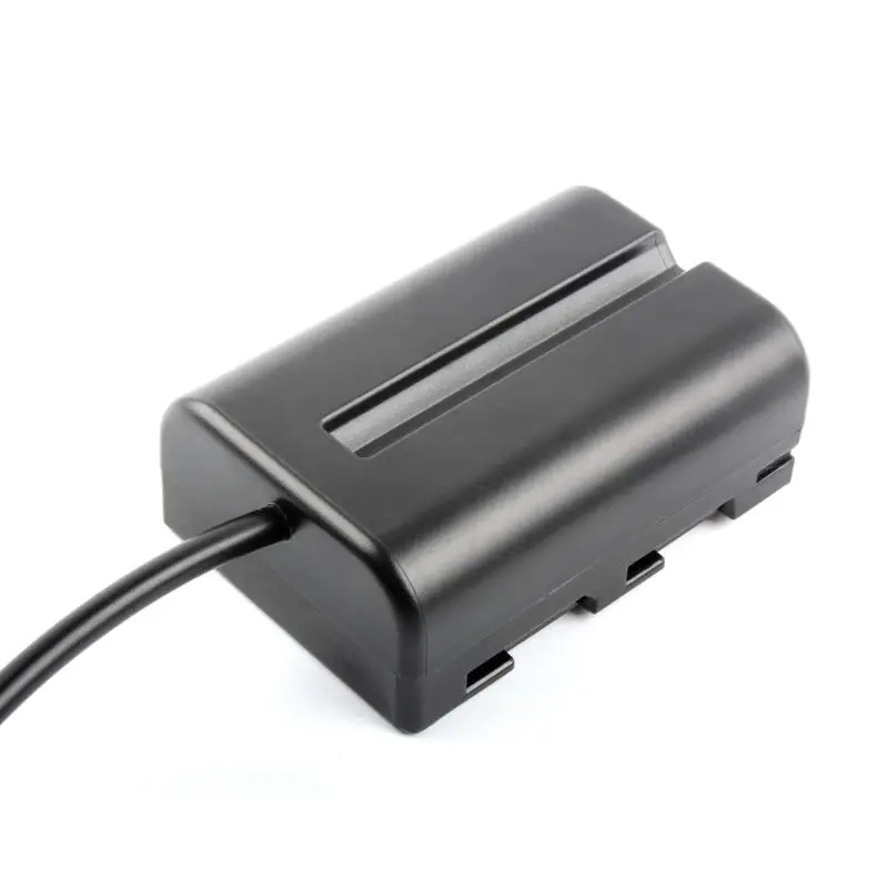 Cable en espiral de alimentación externa de 5,5x2,1mm/5,5x2,5mm, acoplador de NP-FM500H, potencia estable para Sony DSLR A200 A300 A450 A580 850 560 - imagen 4