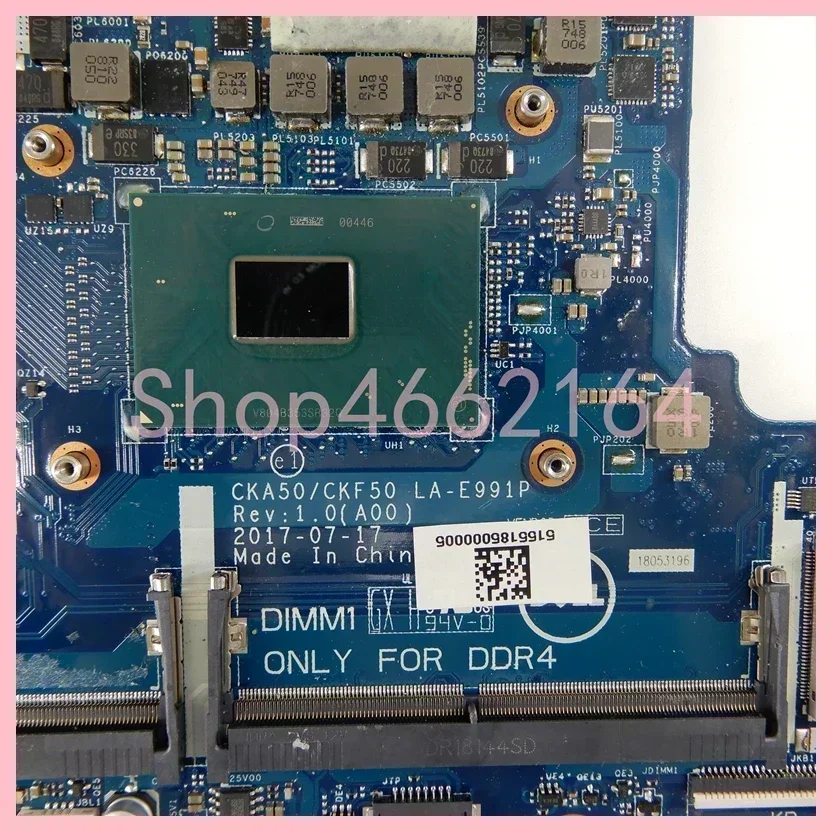 LA-E991P con i7-7700HQ CPU GTX1050ti-V4G GPU placa base para ordenador portátil para Dell Inspiron 15 7577 7570 Vostro 7588 7580 5587 placa base - imagen 5