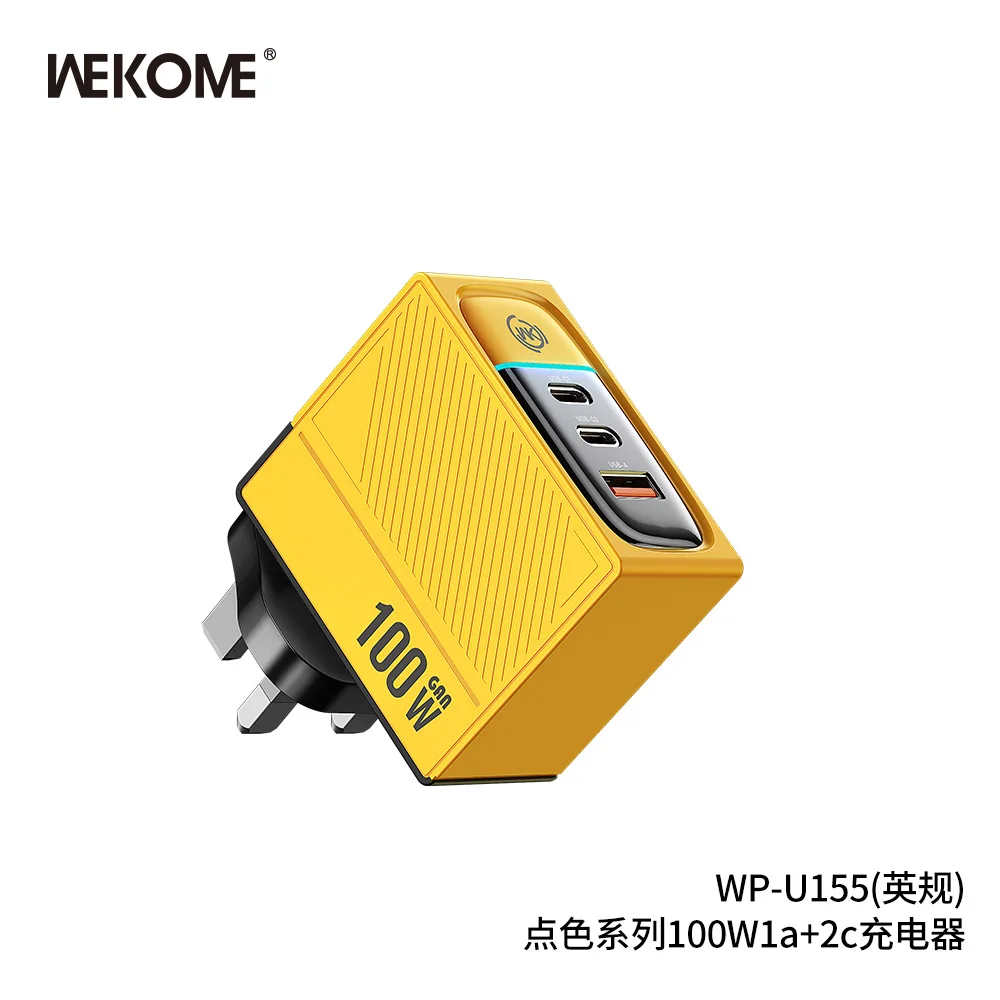 WEKOME-cargador rápido GaN para teléfono, dispositivo de carga rápida con USB tipo C, 100W, PD, QC, 3,0, 2,0, para MacBook, portátil y Smartphone - imagen 5