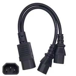 Cable adaptador divisor IEC C14 a doble C13 para monitor
