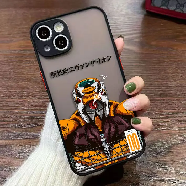 Mecha n-neon g-genesis 01 02 funda de teléfono mate para iPhone Apple 16 16E 15 11 12 13 14 Pro Max Mini SE 8 7 Plus TPU funda DIY Shell - imagen 4