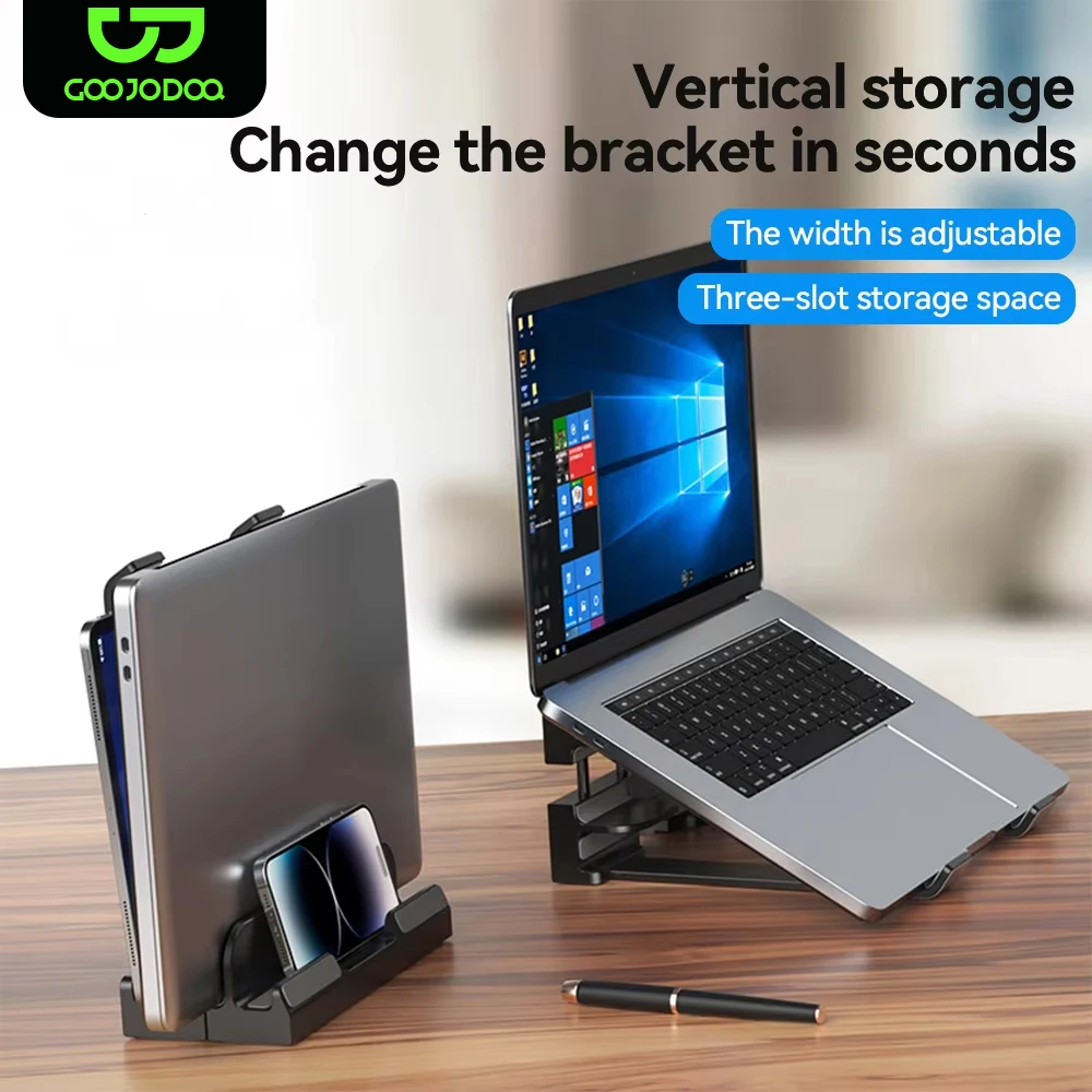 Soporte plegable para ordenador portátil, accesorios para Macbook, iPad, tableta, teléfono, soporte almacenable, doble uso, ajustable