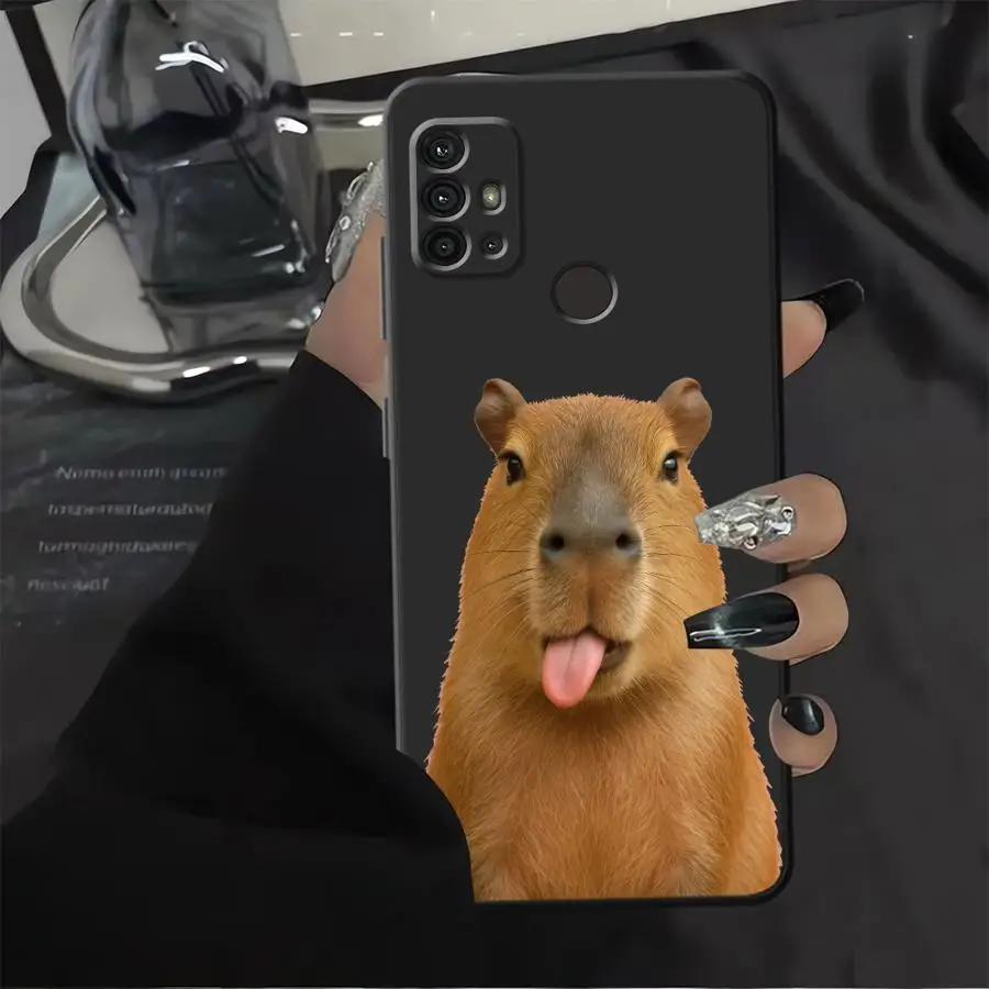 Funda para Teléfono Motorola Moto G22 Edge40 Edge 20 Pro 30 Lite G53 G30 G51 G73 G71 G32 G60s G52 G50 Divertida Capibara - imagen 5