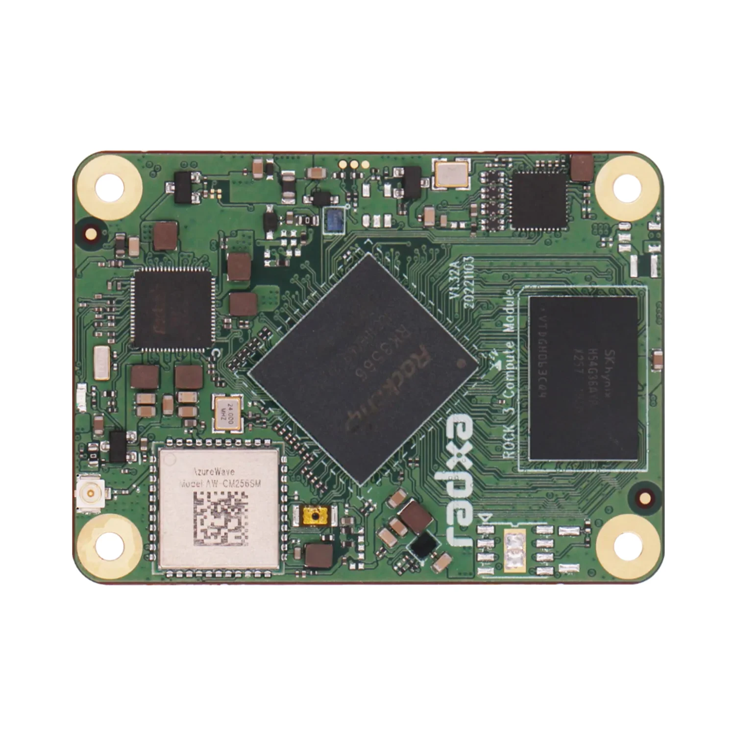 Módulo de cómputo Radxa CM3 basado en Rockchip RK3566 SoC Quad-core Arm Cortex-A55Compatible con zócalo Raspberry Pi - imagen 2