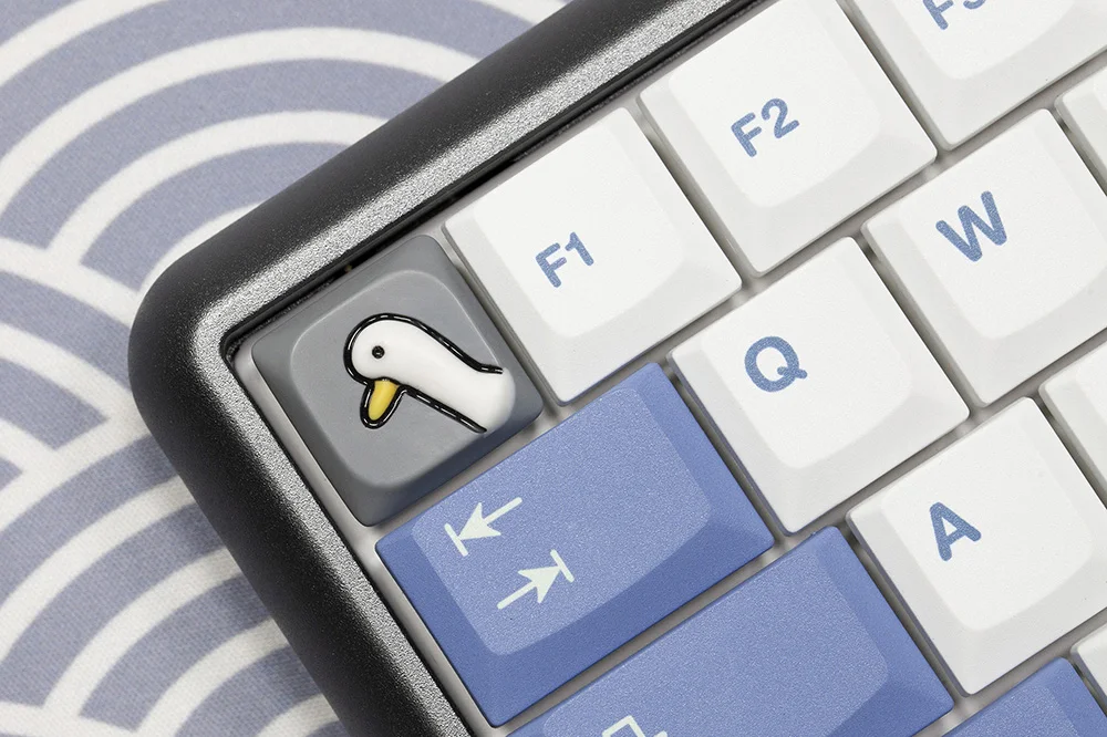 Teclas artesanales de resina de ganso grande, teclas de perfil bajo para teclado mecánico de vástago MX de perfil bajo, teclas novedosas hechas a mano - imagen 4