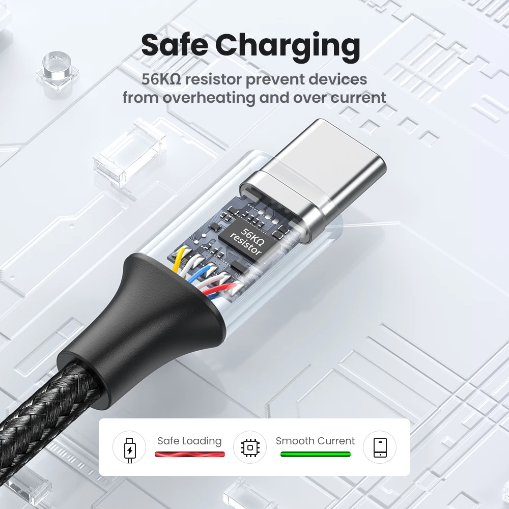 UGREEN-Cable USB tipo C de carga rápida para móvil, Cable de datos para Realme, Xiaomi, Samsung S21, cargador de USB-C, iPad, Samsung, Poco - imagen 5