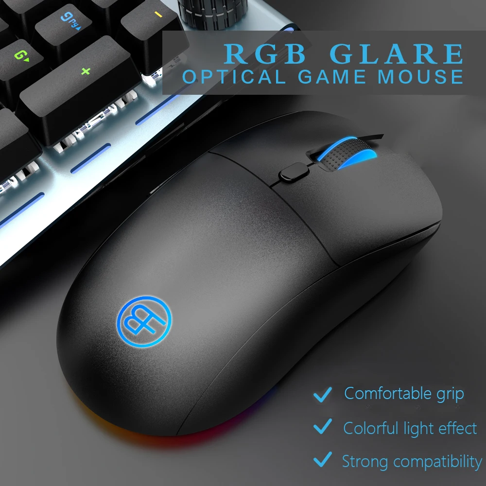 Ratón inalámbrico con receptor USB de 2,4G, ratón de ordenador recargable para juegos, 1600 DPI para ordenador portátil, Win Mac OS - imagen 4