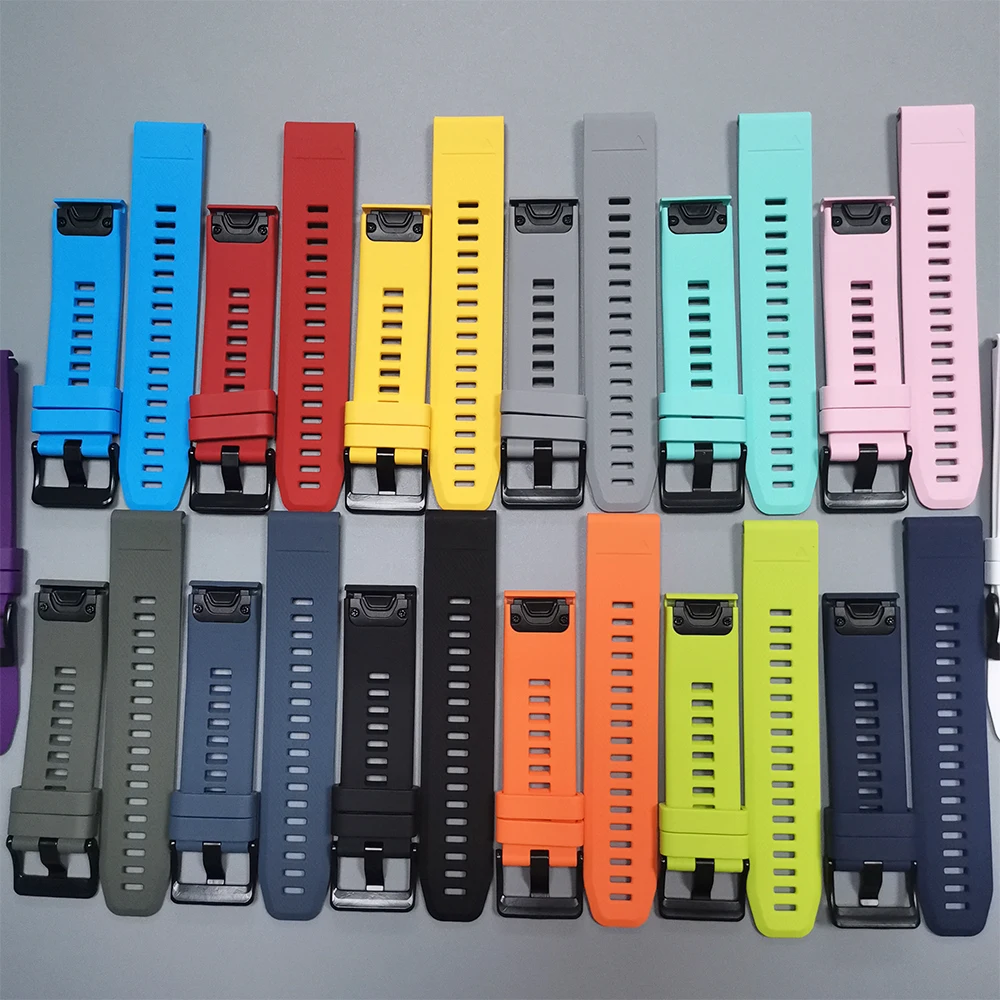 Correa de reloj QuickFit de 22mm y 26mm para Garmin Fenix E 8, 47mm, 51mm, 7, 7X6, 6X/Epix Pro/Enduro 3/Fenix5, pulsera oficial de silicona - imagen 2