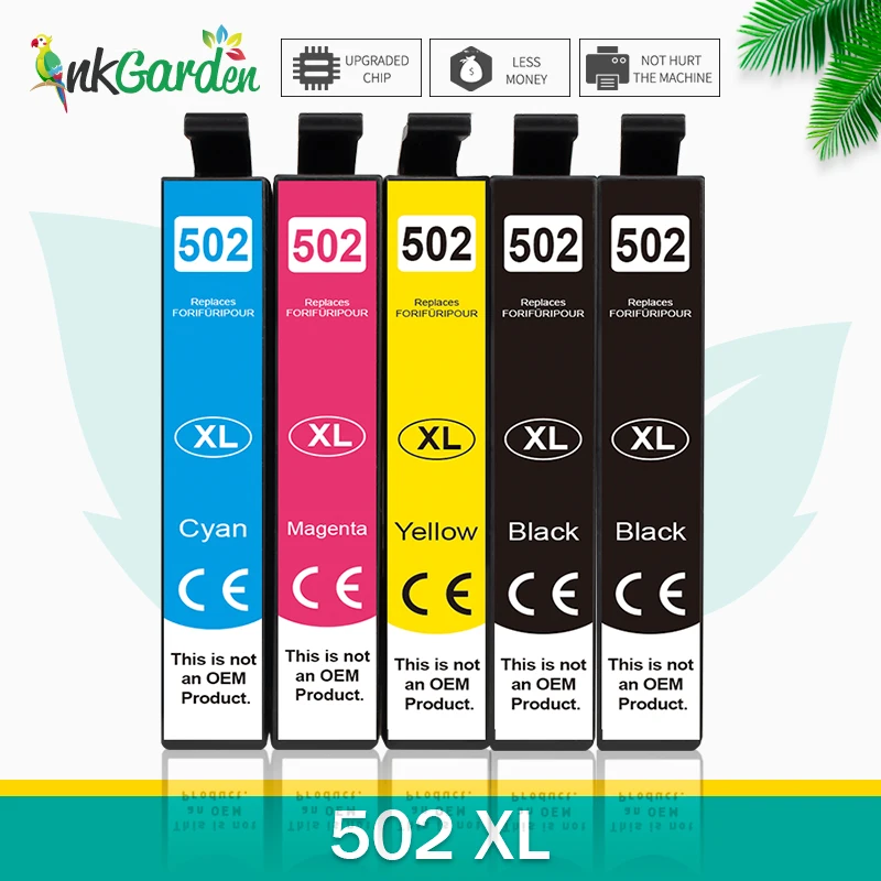 Cartucho de tinta 502 XL 502XL para impresora Epson T502XL Compatible Expression Home XP-5100 XP-5105 WorkForce WF-2860 WF-2865