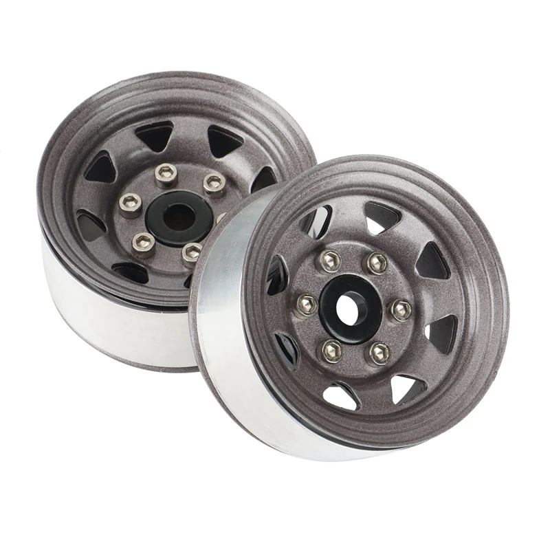 Llanta Beadlock de Metal para coche, 4 piezas, 1,55, para 1/10 RC Crawler, Axial Yeti Jr 90069, RC4WD, D90, TF2, Tamiya, CC01, LC70, MST - imagen 4