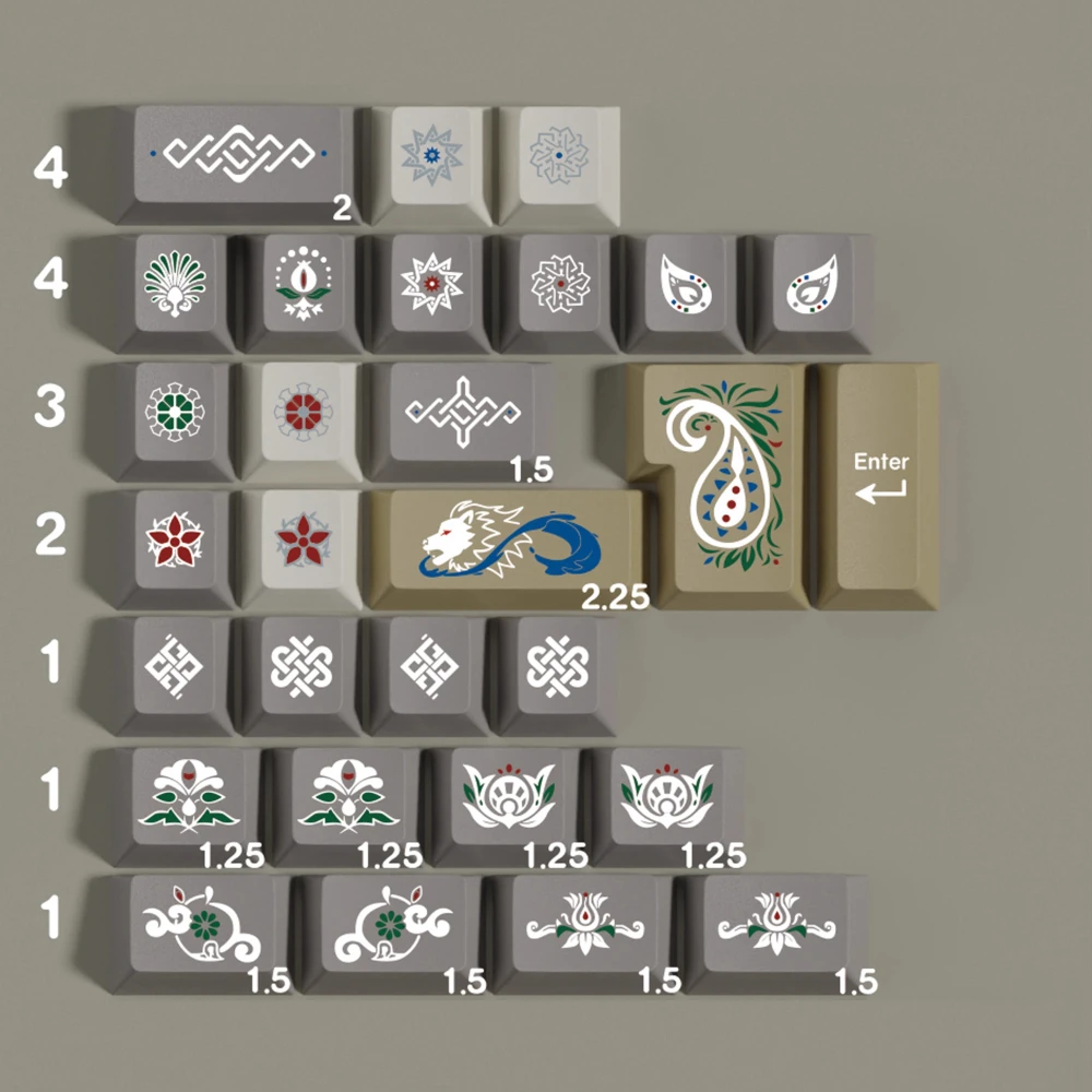 Teclas PBT Alhambra, teclas Cherry Profile Dye-Sub, teclas en inglés para teclado mecánico MX Switch GH60 61 64 68 75 84 96 980 - imagen 4