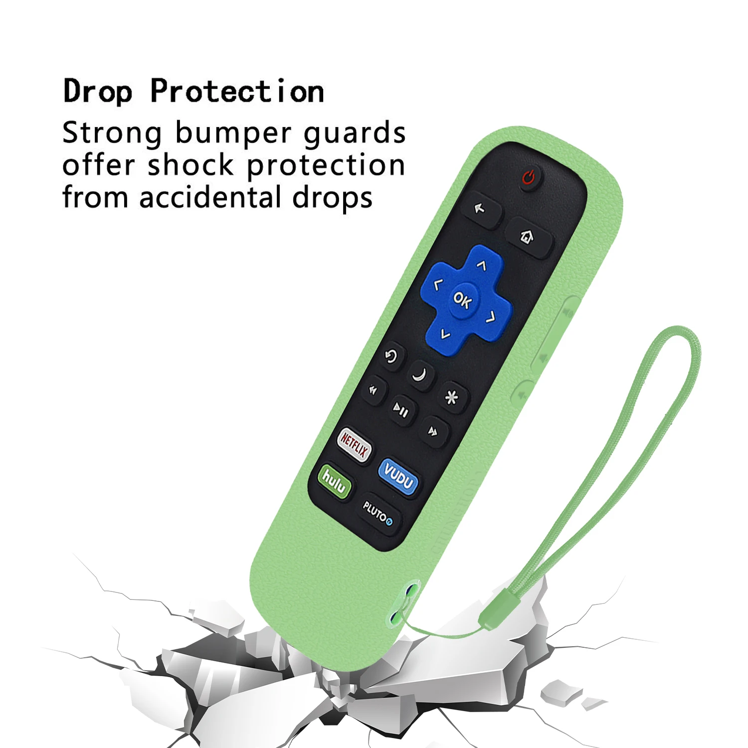 Funda protectora apta para TCL Roku TV Steaming Stick 3600R 3800/3900 control remoto cubierta de silicona a prueba de golpes piel antideslizante - imagen 5