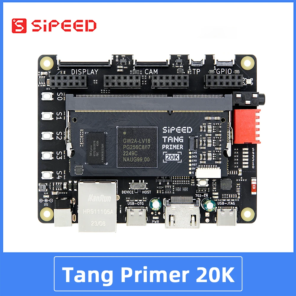 Sipeed Tang Primer 20K GOWIN GW2A FPGA GoAI Core Board Sistema mínimo