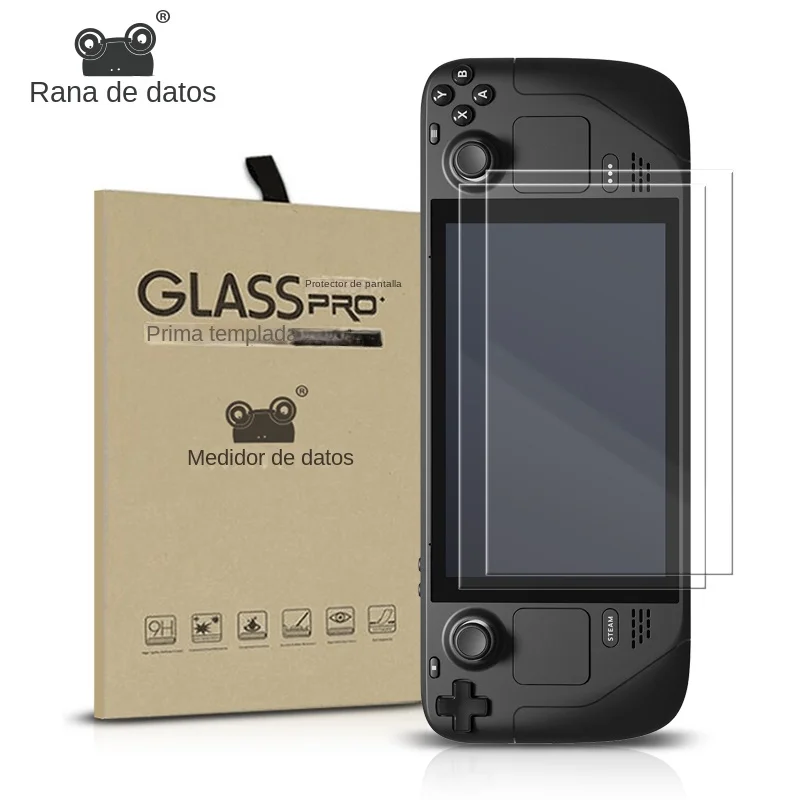 DATA FROG 2 protectores de pantalla de vidrio templado compatibles con Steam Deck 9H HD película antiarañazos