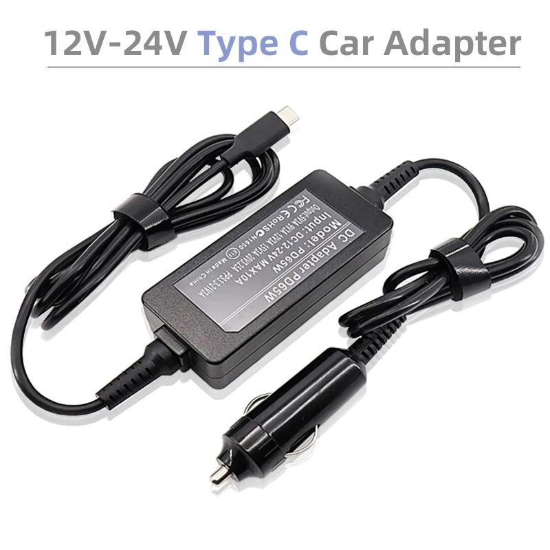 Cargador de coche tipo C de 12V-24V, adaptador Universal USB C PD para coche, encendedor de cigarrillos de 5V, 9V, 12V, 15V, 3A, 20V5A, adaptador CC para Macbook y portátil