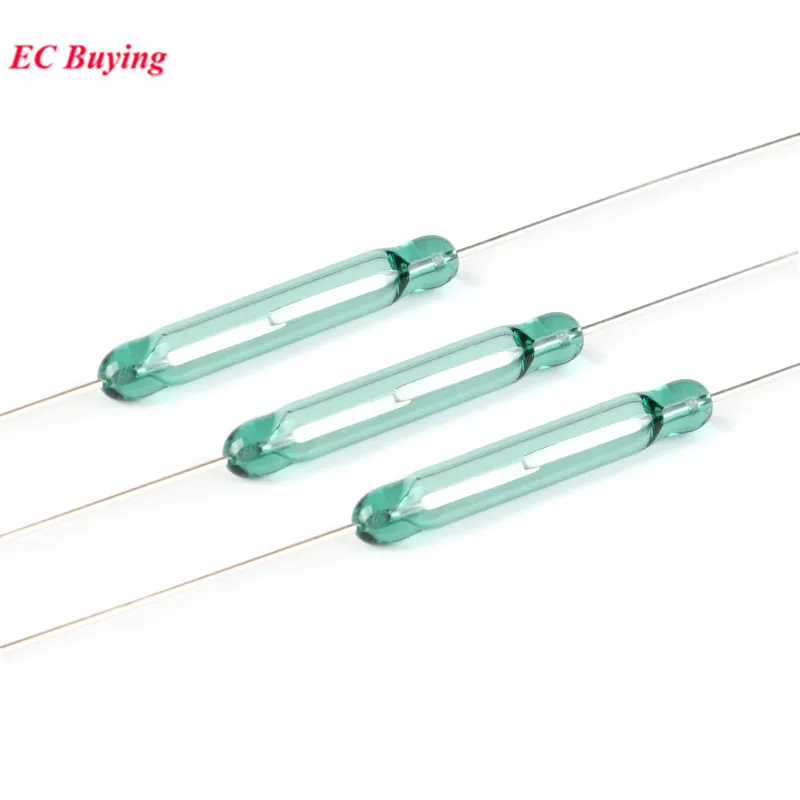 100 uds/1 unidad Sensor de interruptor de láminas 4x28mm Sensor normalmente abierto NO 4*28mm interruptores magnéticos DIY electrónico - imagen 3