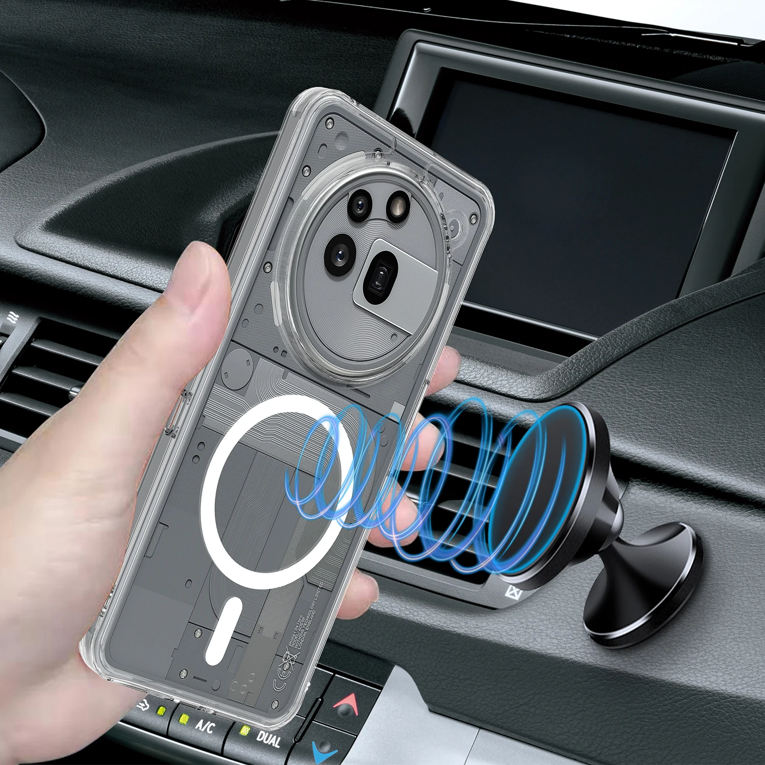 Funda para nada teléfono 3A Pro Magsafe magnético TPU acrílico transparente todo envolvente cubierta a prueba de arañazos para nada teléfono 3 A Pro - imagen 3