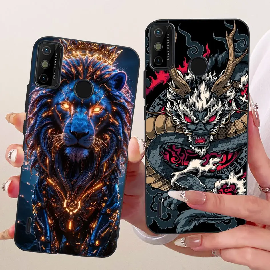 Funda para Tecno Spark 6 Go/ Spark Go 2020 / Spark Go 2021, funda Popular de silicona con flor y limón, funda suave para Tecno KE5j KE5k Capa - imagen 3