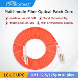 Cable de fibra óptica LC-LC UPC OM1 multimodo dúplex LSZH